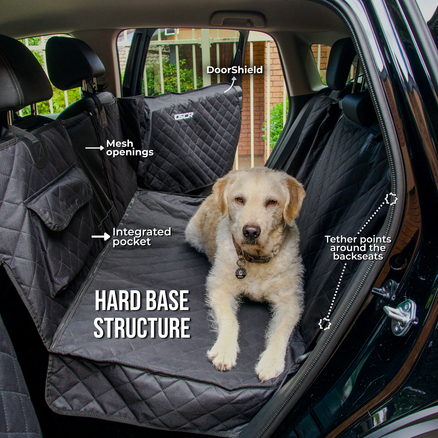 OSCR | Australia's first dog car seat with built in door protection